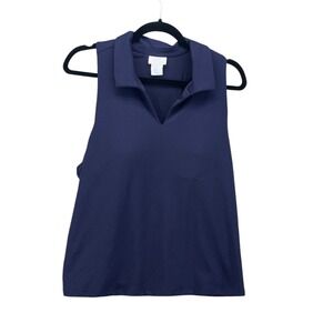 Sigrid Olsen Sleeveless Top Navy XL